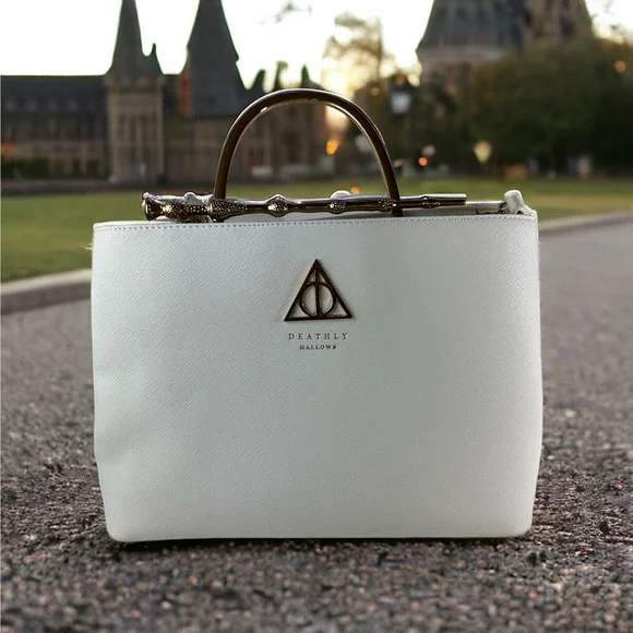 Loungefly ⚡️Harry Potter Deathly Hallows Elder Wand Crossbody Handbag Purse Bag - Picture 3 of 16